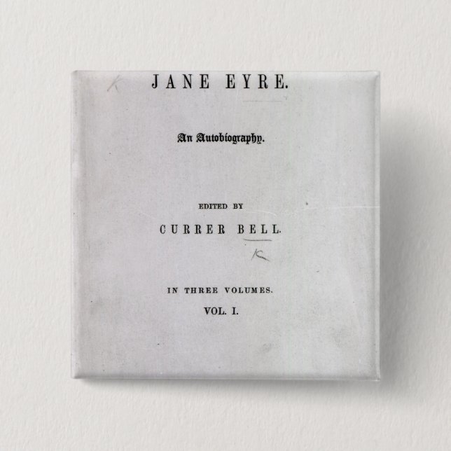 Jane Eyre' Pinback Button (Front)