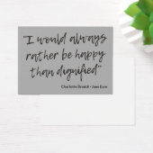 Jane Eyre Quote I (Desk)