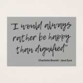 Jane Eyre Quote I (Front)