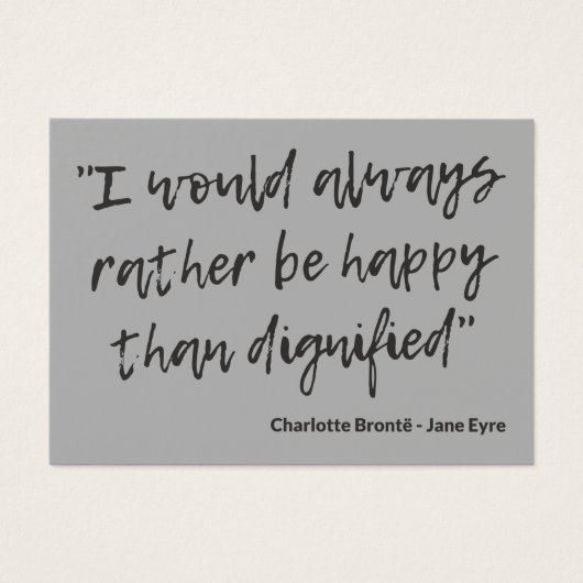 Jane Eyre Quote I (Front)