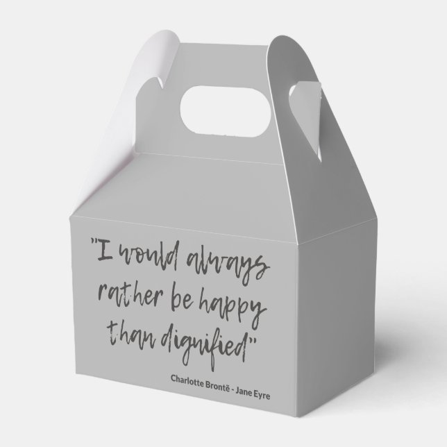 Jane Eyre Quote I Favor Boxes (Front Side)
