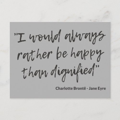 Jane Eyre Quote I Postcard