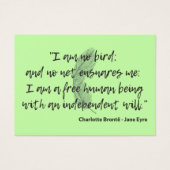 Jane Eyre Quote II (Front)