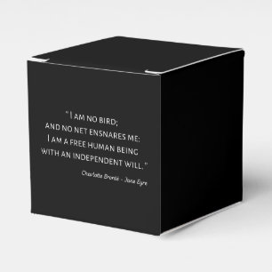 Jane Eyre Quote II - Classic Style Favor Boxes