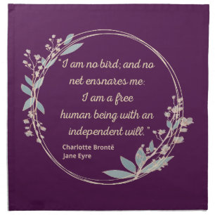 Jane Eyre Quote II - Cute Style Cloth Napkin