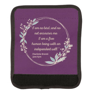 Jane Eyre Quote II - Cute Style Luggage Handle Wrap