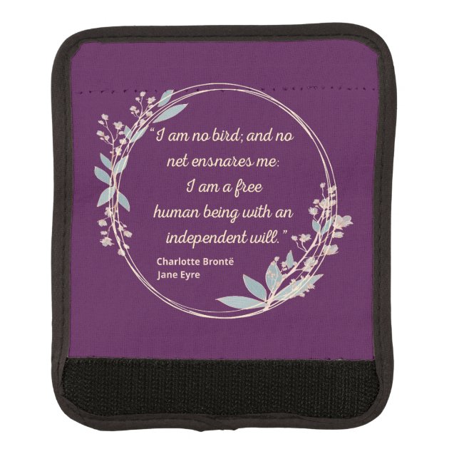 Jane Eyre Quote II - Cute Style Luggage Handle Wrap (Front)