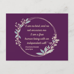 Jane Eyre Quote II - Cute Style Postcard