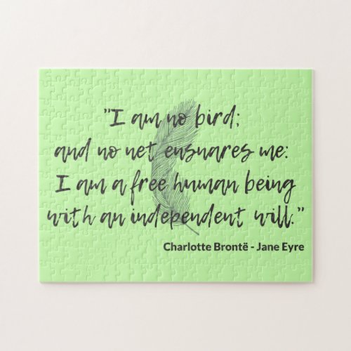 Jane Eyre Quote II Jigsaw Puzzle