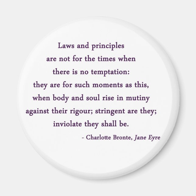 Jane Eyre Quote Magnet (Front)