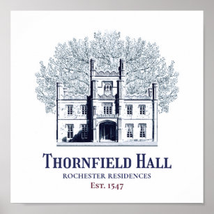 Jane Eyre Thornfield Hall Rochester Residences Poster
