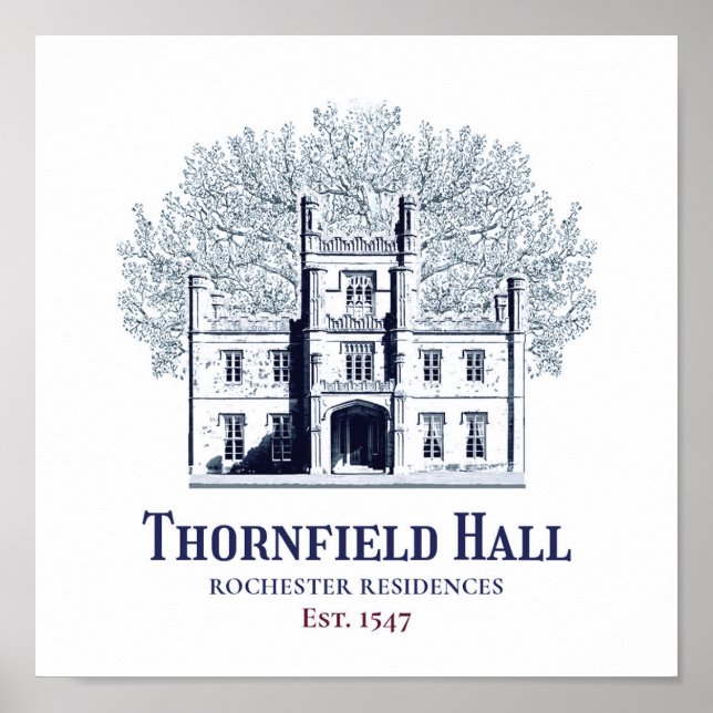 Jane Eyre Thornfield Hall Rochester Residences Poster (Front)