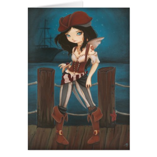 Jane - fantasy Fairy Pirate card