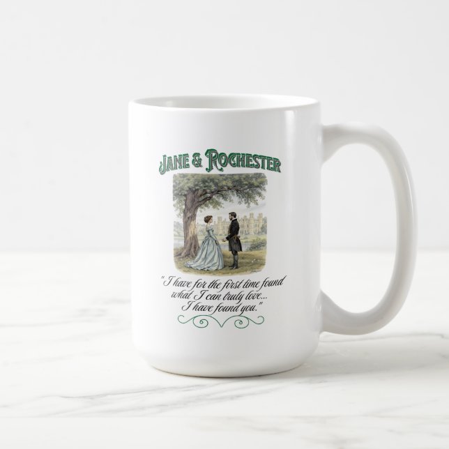 Jane & Rochester Thornfield Hall Romantic Quote  Coffee Mug (Right)