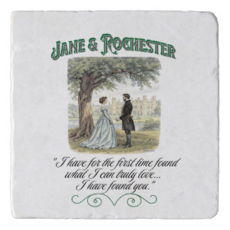 Jane & Rochester Thornfield Hall Romantic Quote Trivet