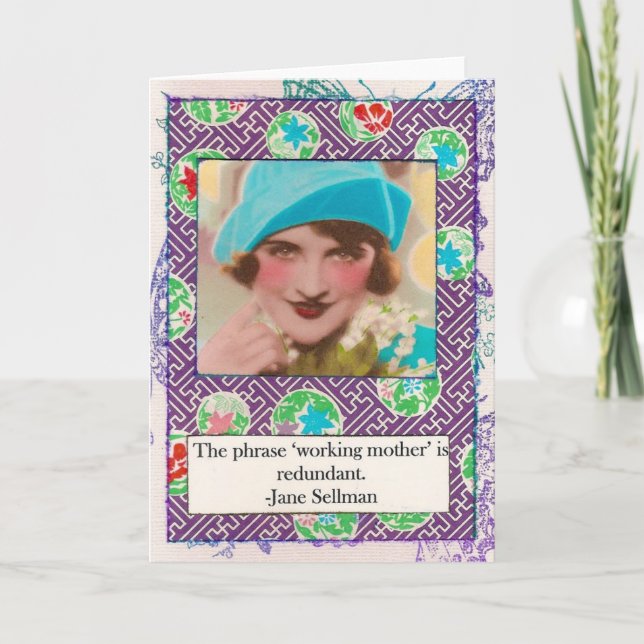 Jane Sellman Motherhood Quote Card (Front)