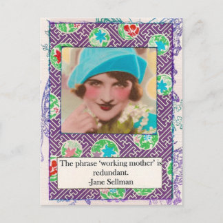 Jane Sellman Motherhood Quote Postcard