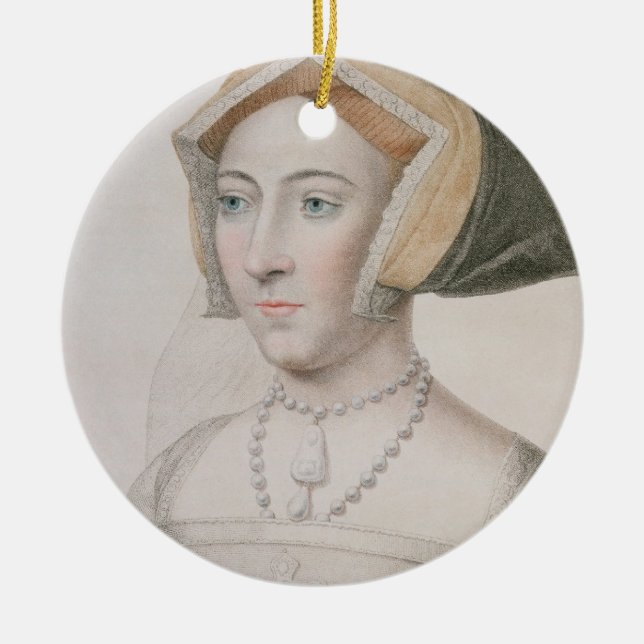 Jane Seymour (c.1509-37) engraved by Francesco Bar Ceramic Ornament (Front)