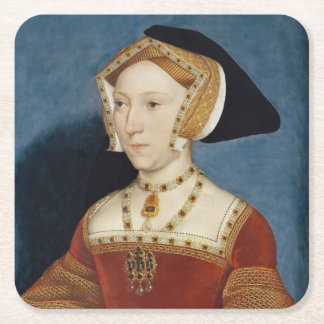 Jane Seymour - Hans Holbien the Younger - 1536 Square Paper Coaster