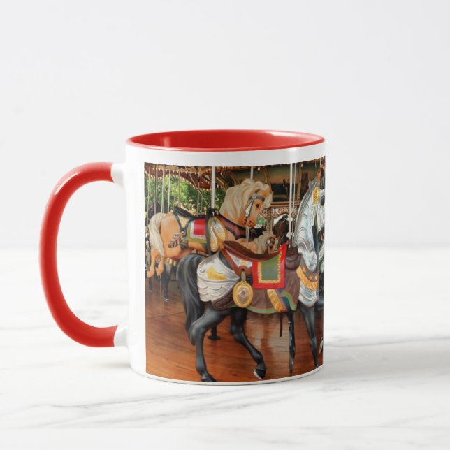 Jane's Carousel Horses in a Tea or Mug (Left)