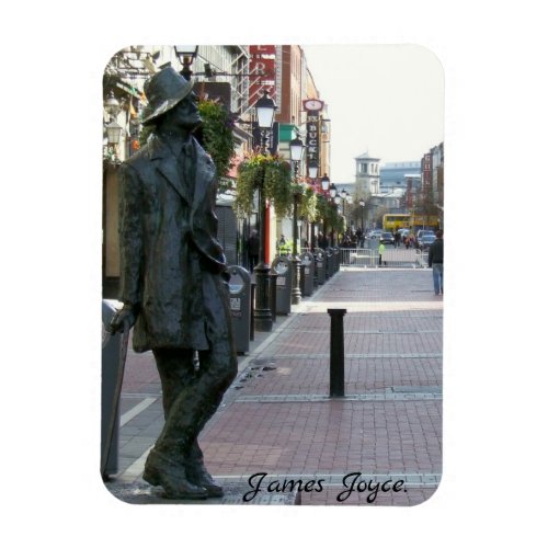 Janes Joyce Irish author life_size sculpture Magnet