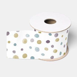 Janet Confetti Watercolor Dots Ribbon