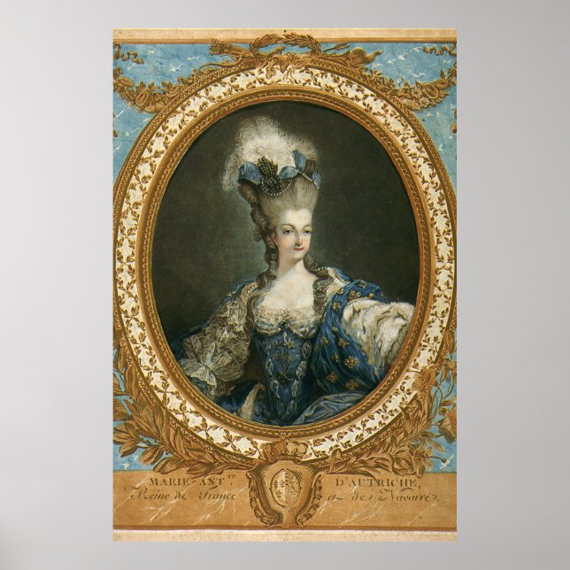 Janinet Portrait of Marie-Antoinette Fine Art Poster (Front)