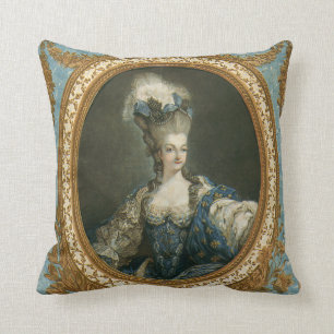 Janinet Portrait of Marie-Antoinette Fine Art Throw Pillow
