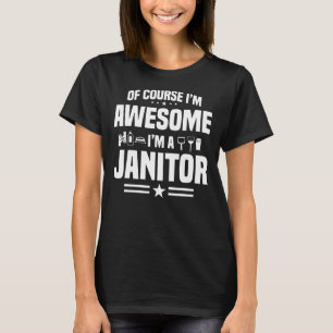 Janitor Custodian Cleaner Caretaker Housekeeper Po T-Shirt
