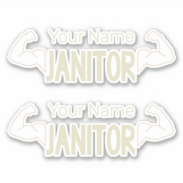 Janitor Or Caretaker Design Facility Manager Sticker (Front)