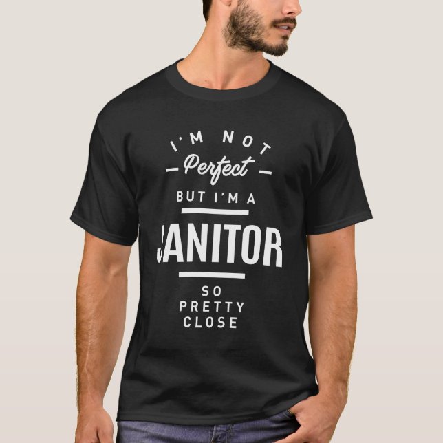 Janitor Shirt Job Title Gift (Front)