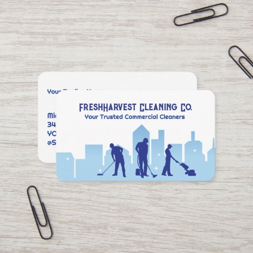Janitorial Cleaning Business Card
