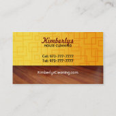 Janitorial cleaning business cards (Back)
