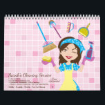 Janitorial Lady House Cleaning Seasons Calendar<br><div class="desc">Janitorial Lady House Cleaning Seasons</div>