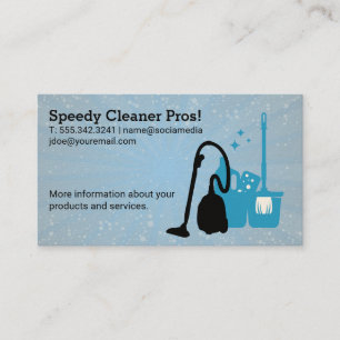 Janitorial Supplies House Cleaning Janitorial Business Card