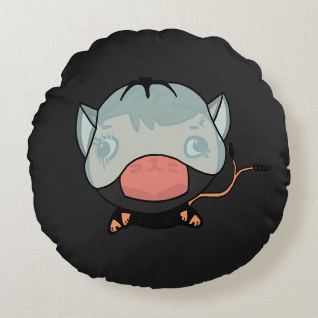 Jank Jax Round Pillow (Front)