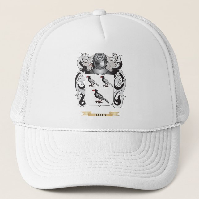 Jann Coat of Arms (Family Crest) Trucker Hat (Front)