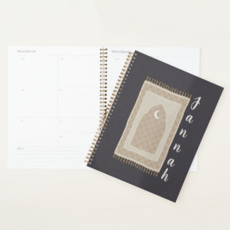 Jannah prayer mat inspired planner