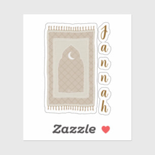 Jannah prayer mat inspired sticker