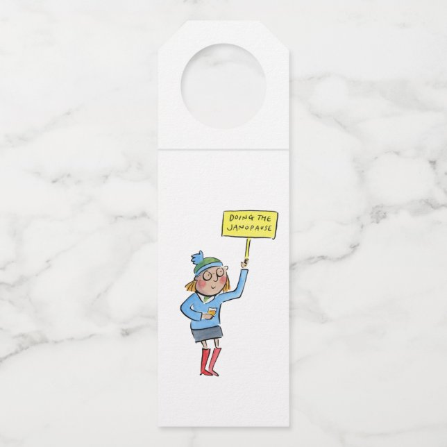 Janopause Bottle Hanger Tag (Front)