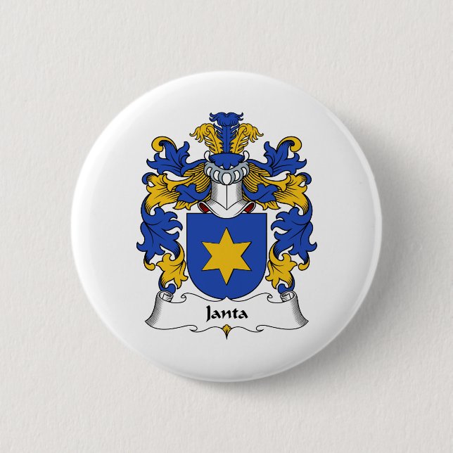 Janta Family Crest Pinback Button (Front)