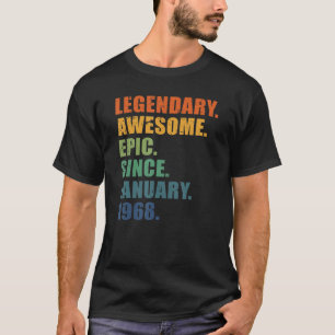 January 1968 55 Years Men Women Anniversary 55th B T-Shirt