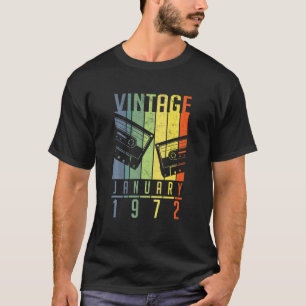 January 1972 Retro Vintage 50 Birthday 50 Years Ol T-Shirt