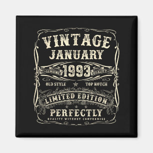 January 1993 33rd Birthday For Men 33 Year Old Bda Magnet