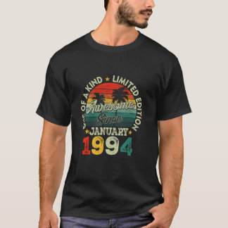 January 1994 Limited Edition 30th Birthday Gift 30 T-Shirt