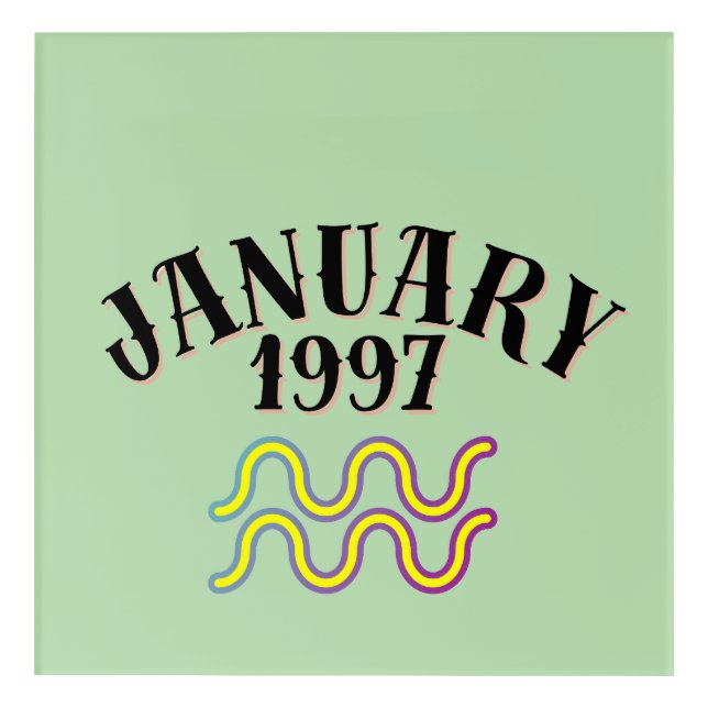 January 1997 Aquarius Acrylic Print (Front)