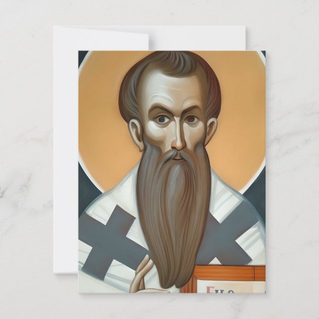 January 1 St. Basil's Day Holiday Card (Front)