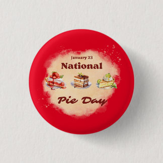January 23 National Pie Day Button