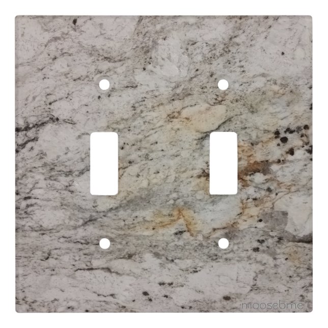 January 23rd 2016 Blue Grey Granite Light Switch Cover (Front)
