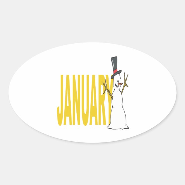 January 5 oval sticker (Front)